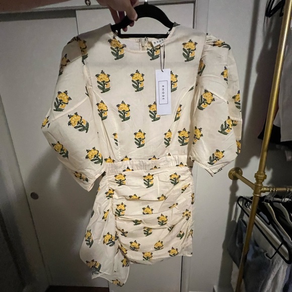 RHODE Pia Dress - Marigold - Size 2 - Picture 3 of 5